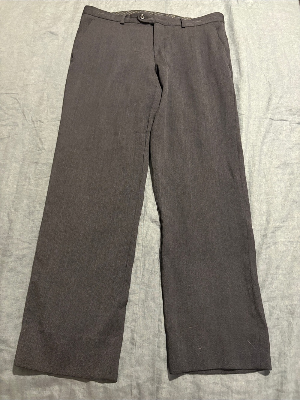 John Varvatos Star USA Wool Navy Blue Dress Slacks